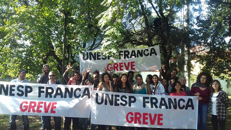Servidores durante manifestação em São Paulo (foto: divulgação)